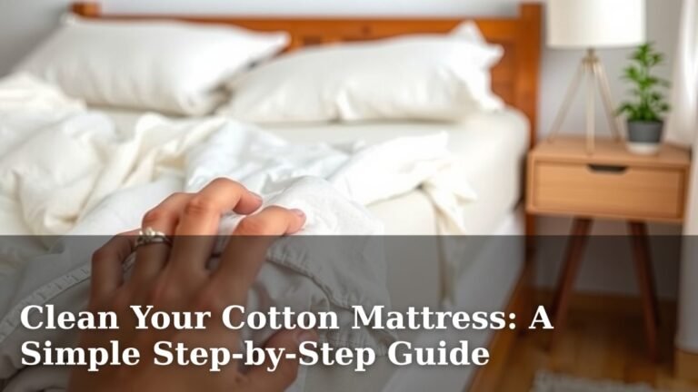 Clean Your Cotton Mattress: A Simple Step-by-Step Guide