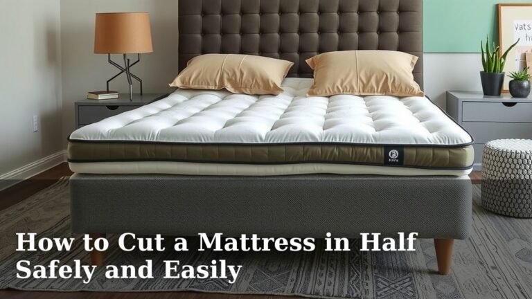 How to Cut a Mattress in Half Safely and Easily