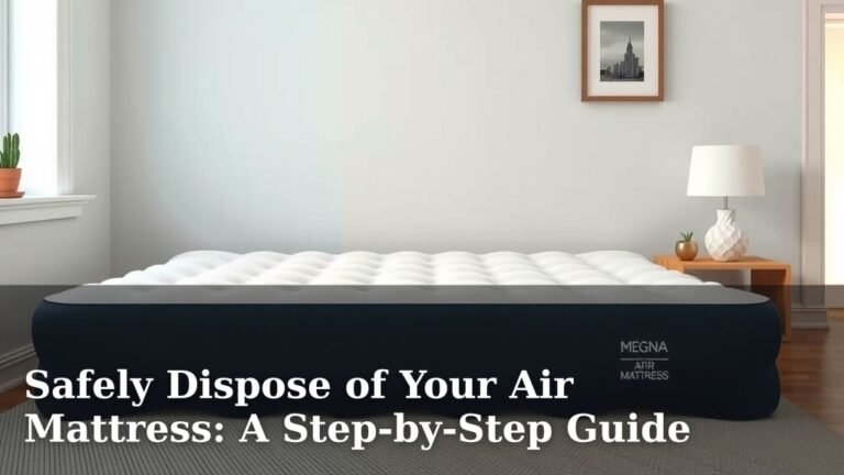 Safely Dispose of Your Air Mattress: A Step-by-Step Guide