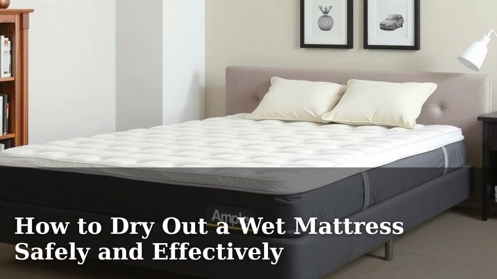 How to Dry Out a Wet Mattress Safely and Effectively