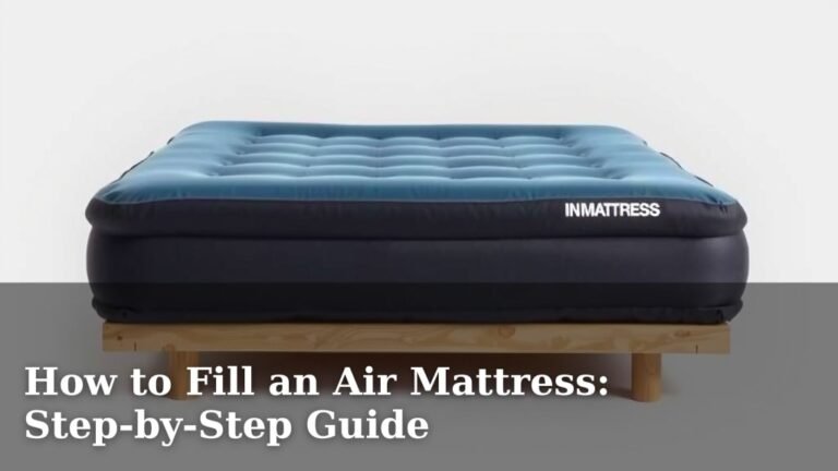 How to Fill an Air Mattress: Step-by-Step Guide