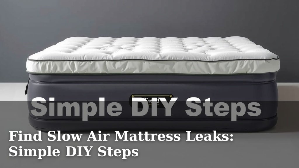 Find Slow Air Mattress Leaks: Simple DIY Steps