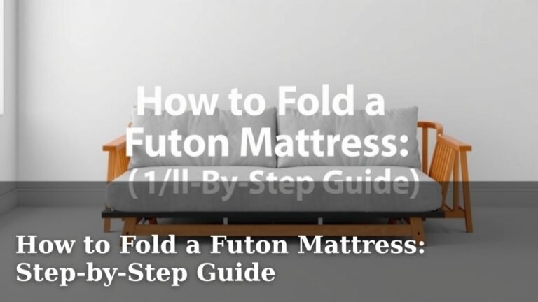 How to Fold a Futon Mattress: Step-by-Step Guide