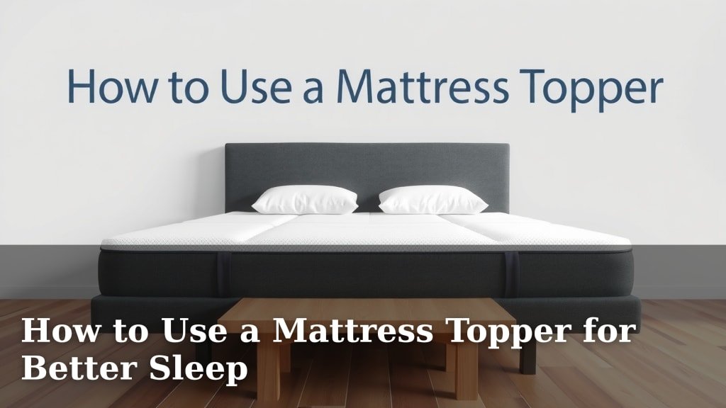 How to Use a Mattress Topper for Better Sleep