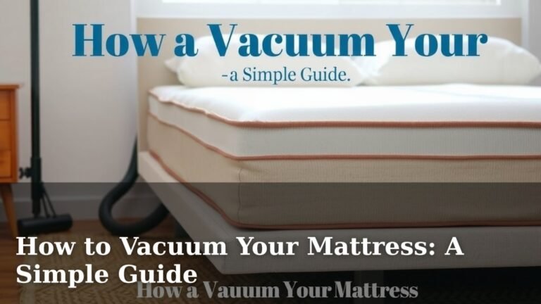 How to Vacuum Your Mattress: A Simple Guide