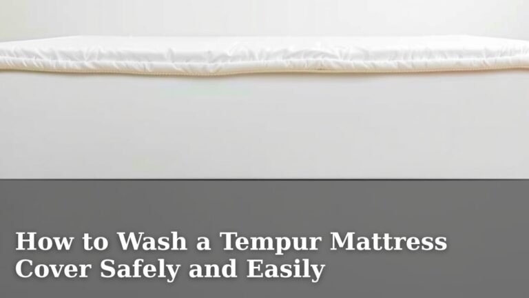 How to Wash a Tempur Mattress Cover Safely and Easily