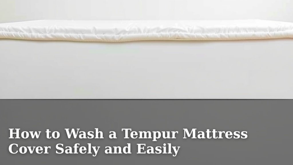 How to Wash a Tempur Mattress Cover Safely and Easily