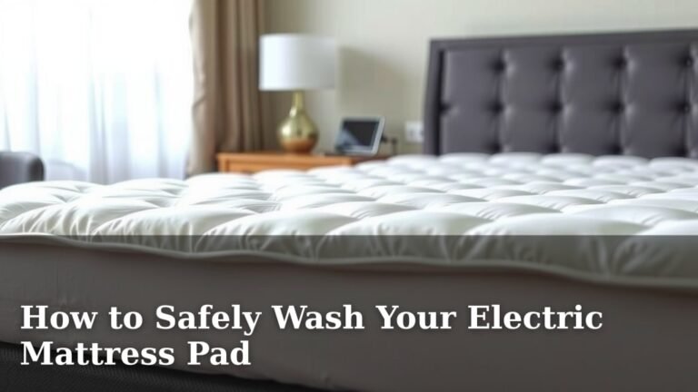 How to Safely Wash Your Electric Mattress Pad