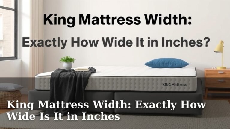 King Mattress Width: Exactly How Wide Is It in Inches