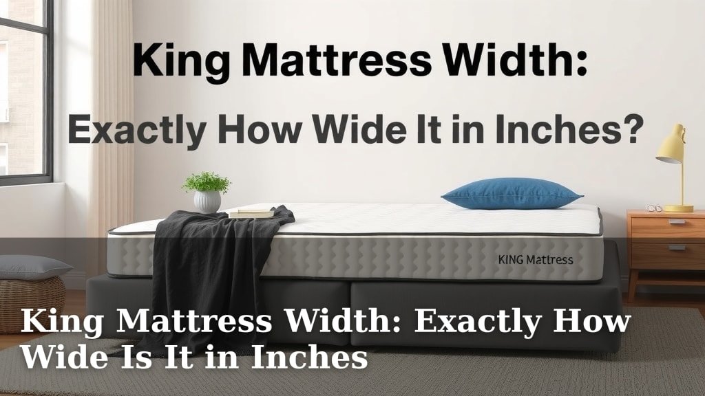 King Mattress Width: Exactly How Wide Is It in Inches