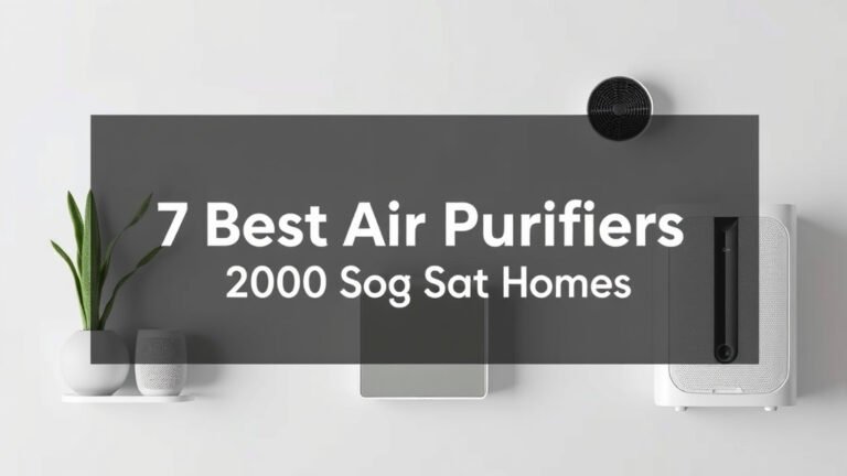 7 Best Air Purifiers for 2000 Sq Ft Homes