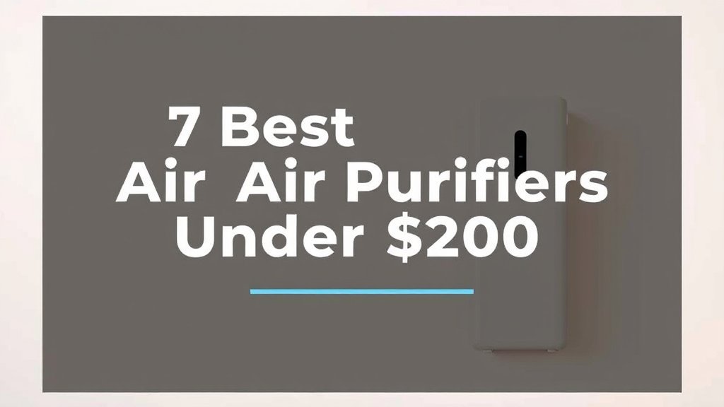 7 Best Air Purifiers Under $200