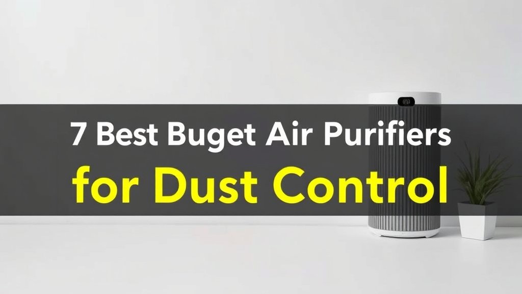 7 Best Budget Air Purifiers for Dust Control