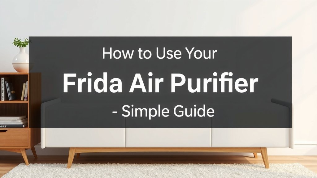 How to Use Your Frida Air Purifier: A Simple Guide