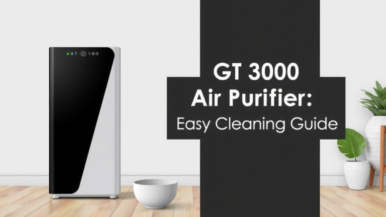 GT 3000 Air Purifier: Easy Cleaning Guide