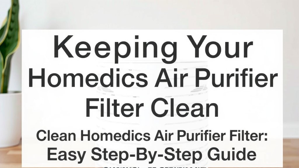 Keeping Your HoMedics Air Purifier Filter Clean