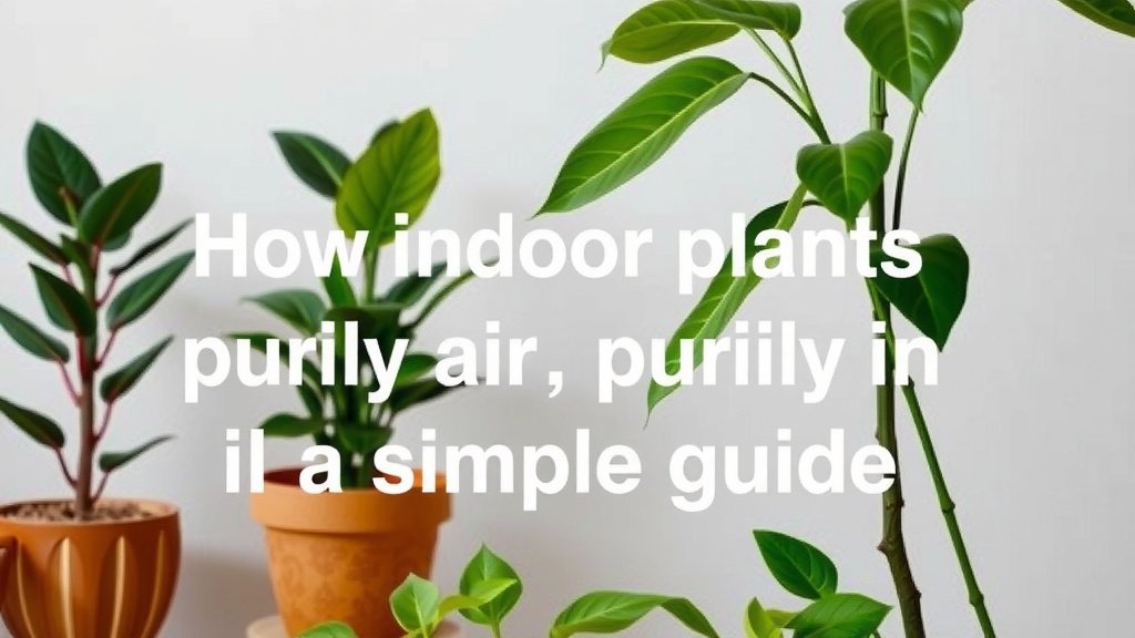 How Indoor Plants Purify Air: A Simple Guide