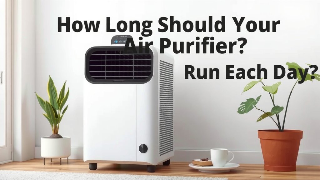 How Long Should Your Air Purifier Run Each Day?
