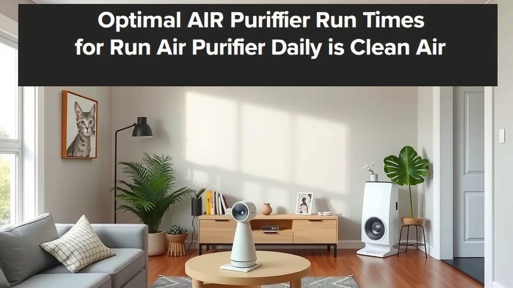 Optimal Air Purifier Run Times for Your Home