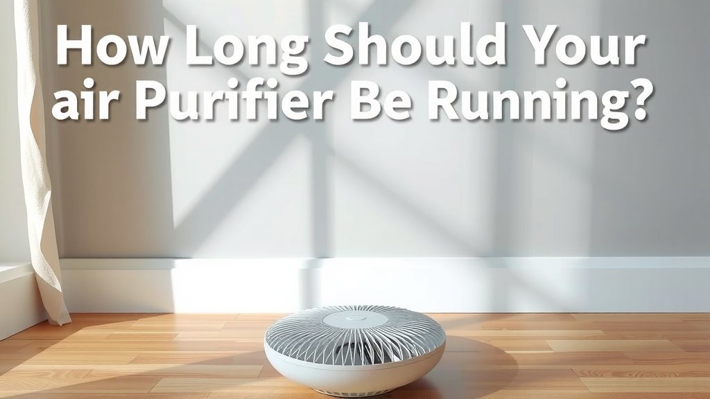How Long Should Your Air Purifier Be Running?
