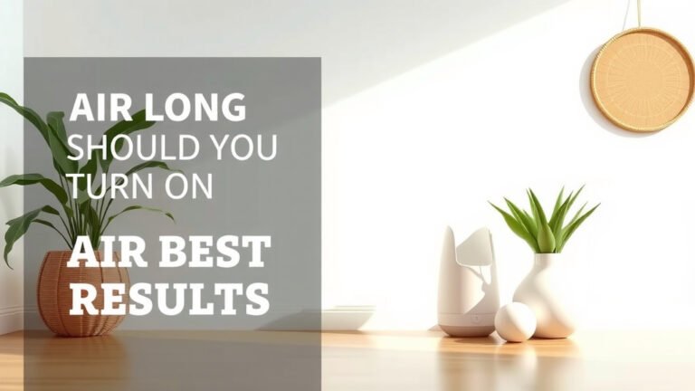 How Long Should You Run Your Air Purifier for Best Results