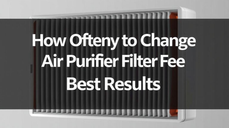 How Often to Change Air Purifier Filter for Best Results