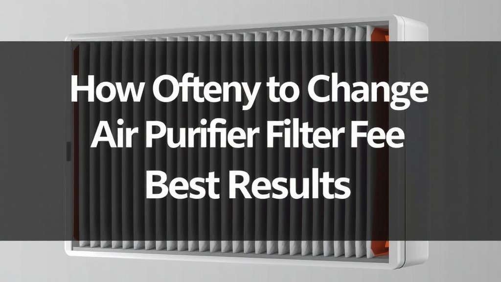 How Often to Change Air Purifier Filter for Best Results