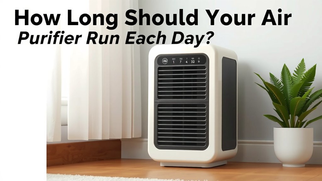 How Long Should Your Air Purifier Run Each Day?