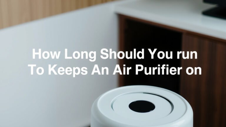 How Long Should You Run Your Air Purifier