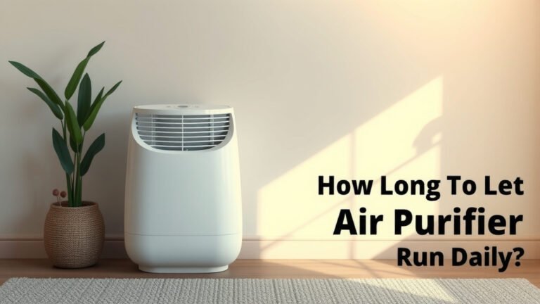 How Long Should Your Air Purifier Run Daily
