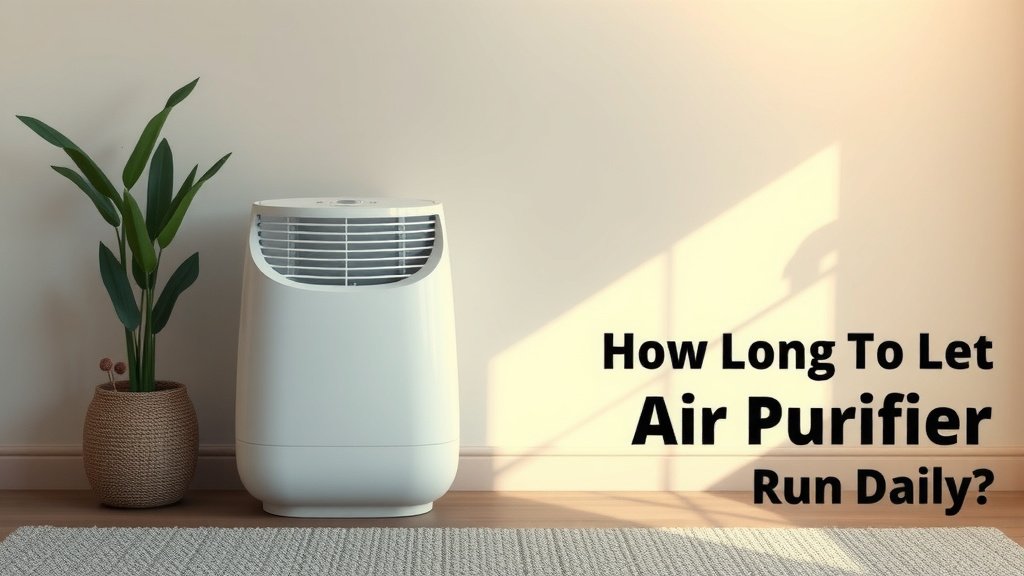 How Long Should Your Air Purifier Run Daily