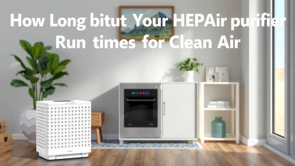 Optimizing Your HEPA Air Purifier's Run Time