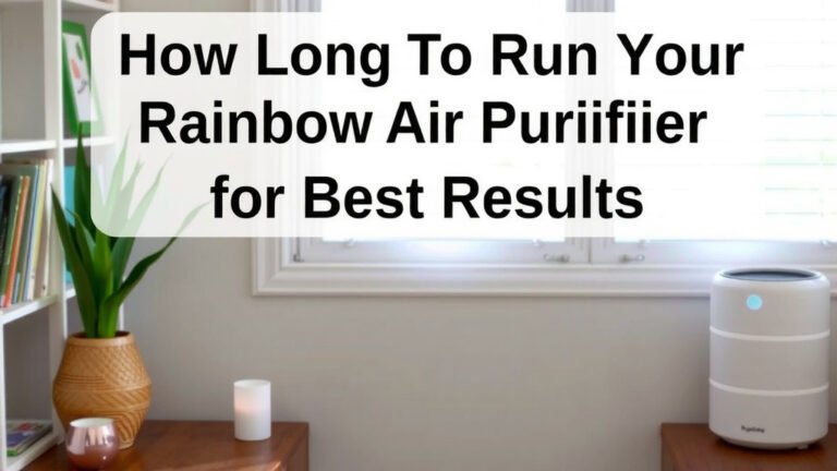 How Long to Run Your Rainbow Air Purifier for Best Results