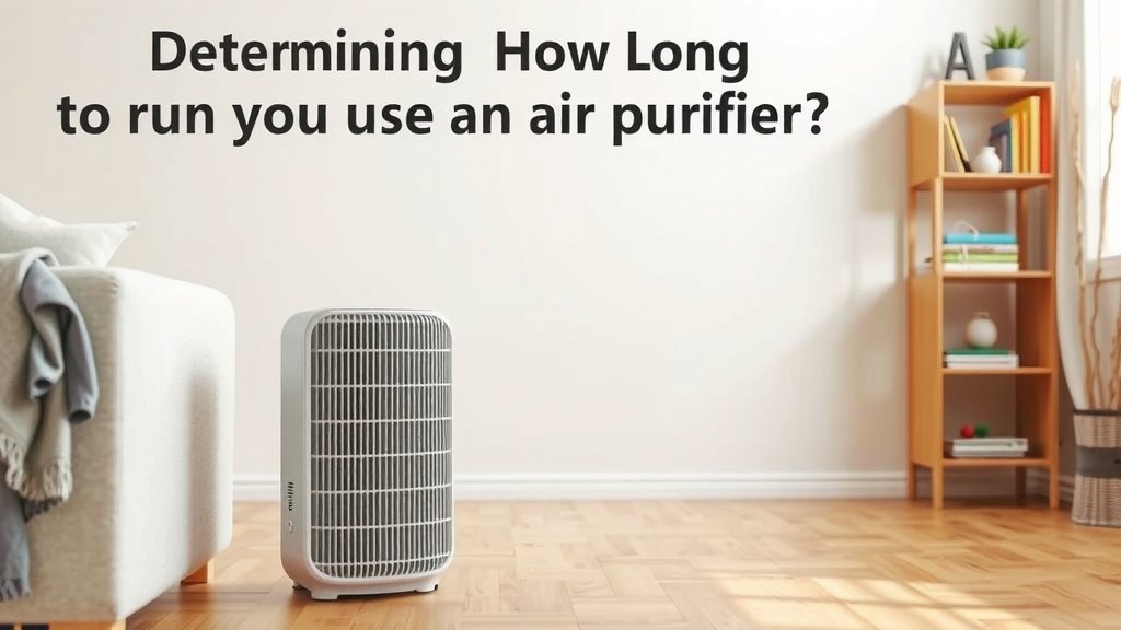 Determining How Long to Run Your Air Purifier