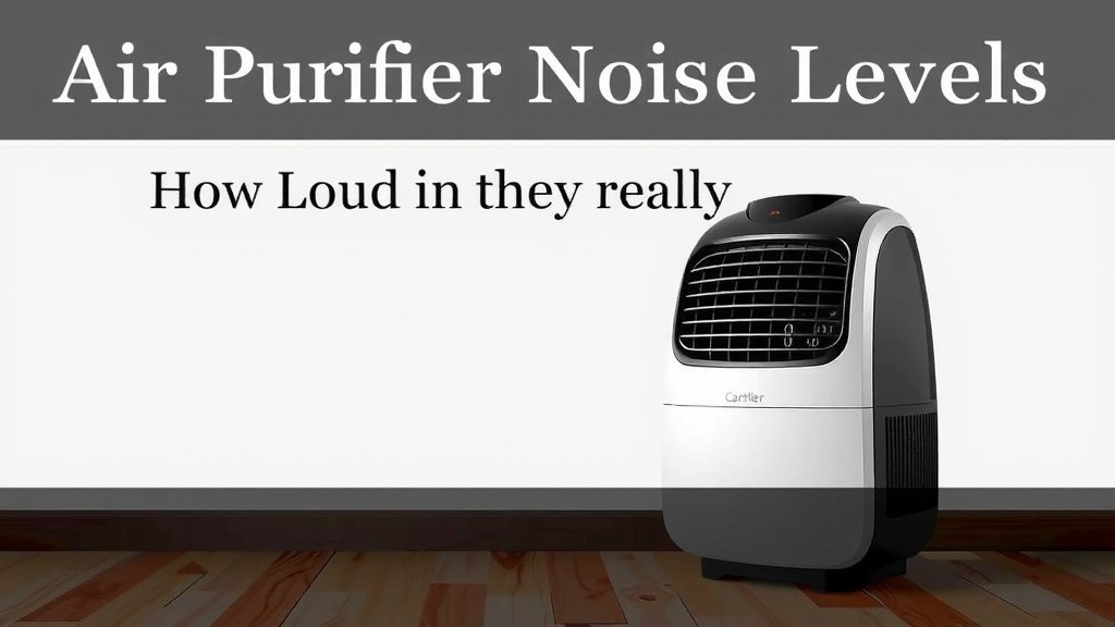 Air Purifier Noise Levels: How Loud Are They Really