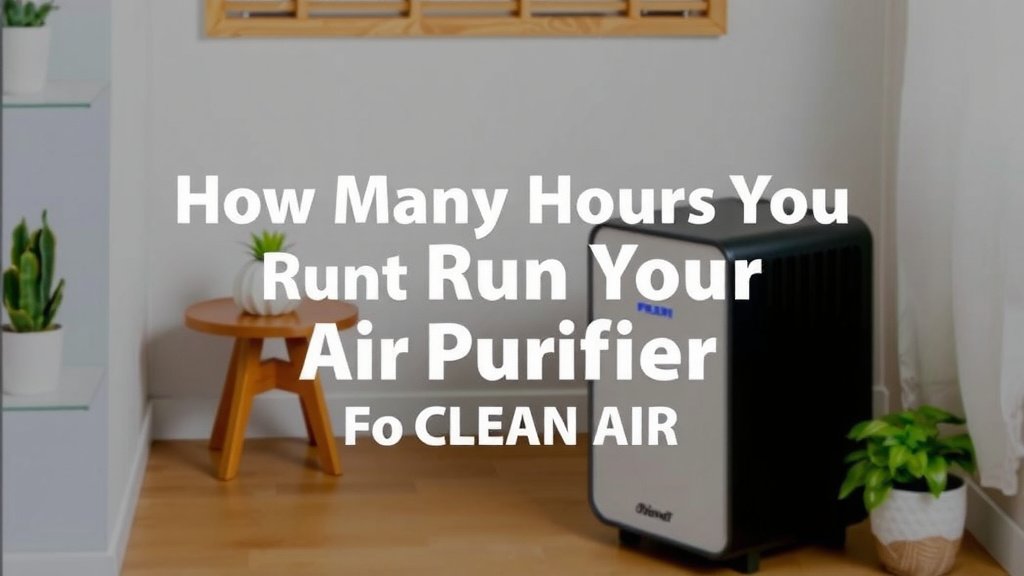 When Should You Run Your Air Purifier?
