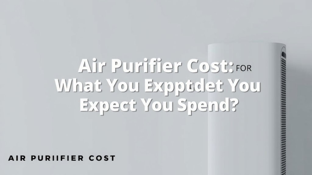 Air Purifier Cost: What You Should Expect to Spend