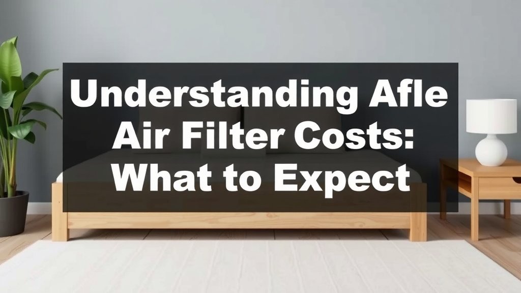Understanding Air Purifier Filter Costs