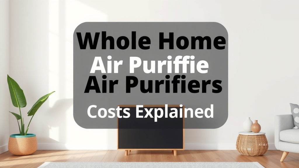 Whole Home Air Purifier Costs Explained