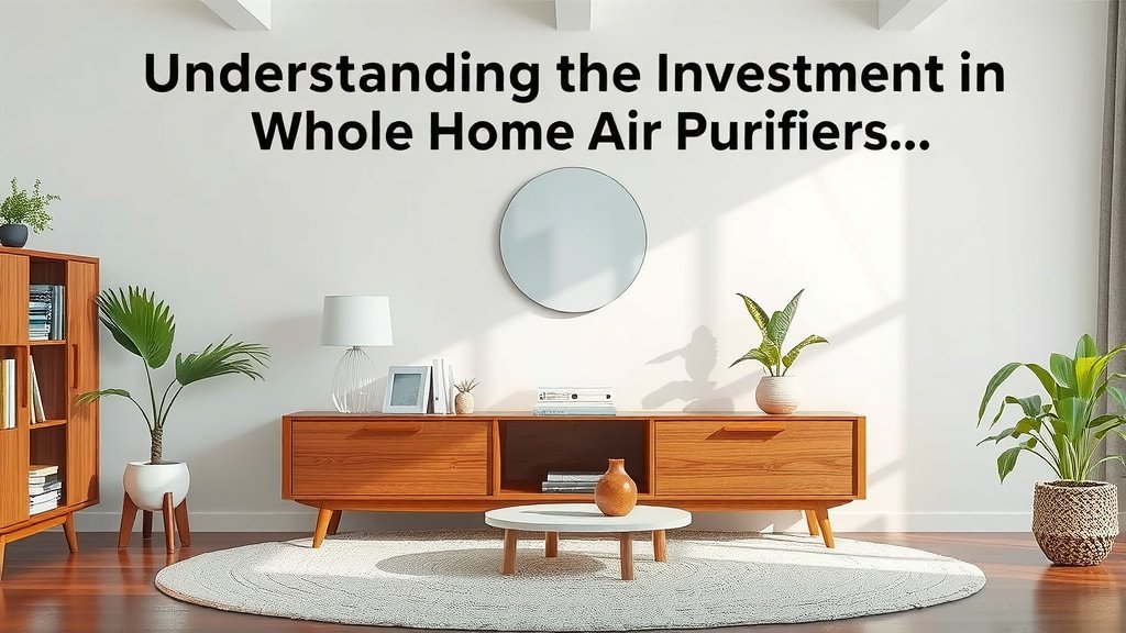 Understanding the Investment in Whole Home Air Purifiers
