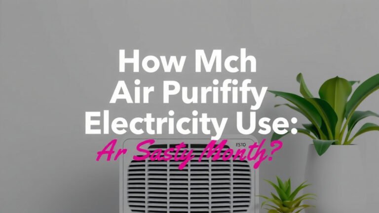 Air Purifier Electricity Use: Monthly Costs Explained