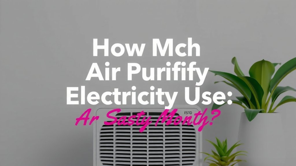 Air Purifier Electricity Use: Monthly Costs Explained