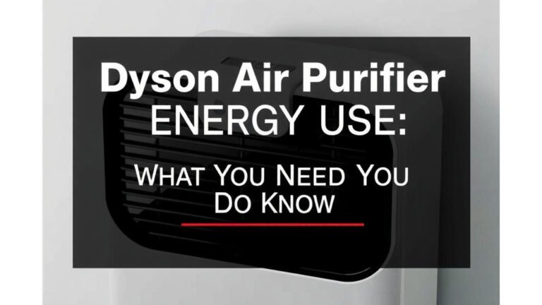 Dyson Air Purifier Energy Use: What You Need to Know