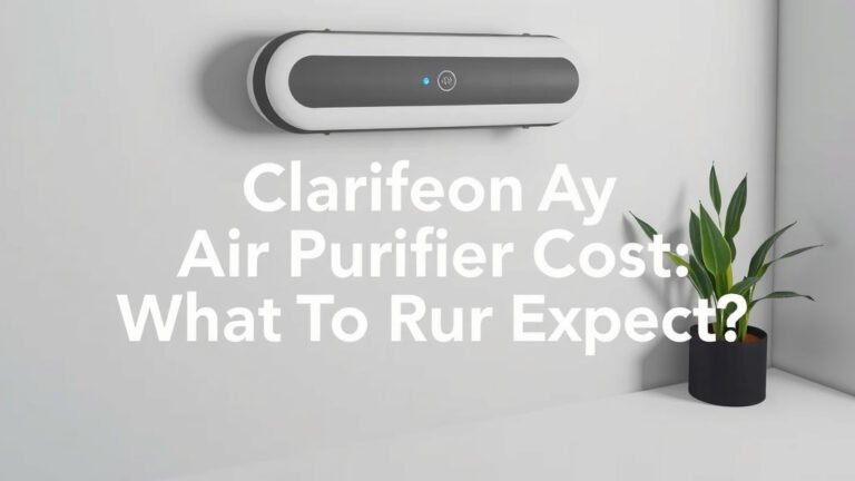 Clarifion Air Purifier Cost: What to Expect