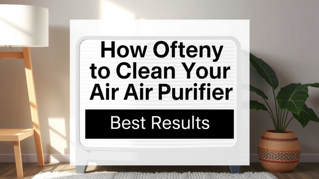 How Often to Clean Your Air Purifier for Best Results