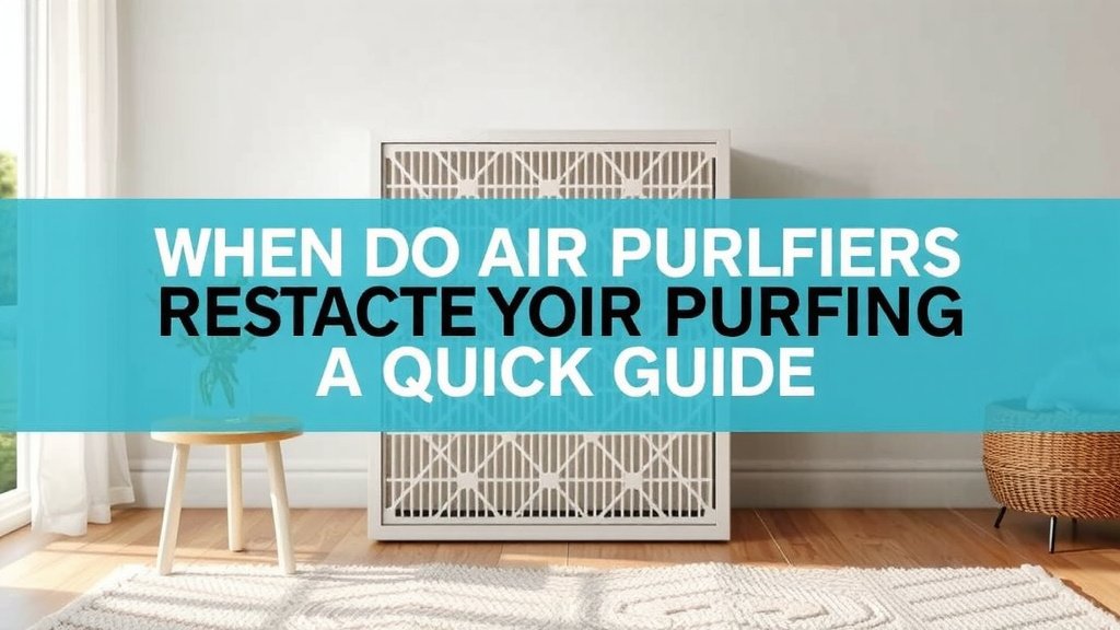 When Do Air Purifier Filters Actually Need Changing?