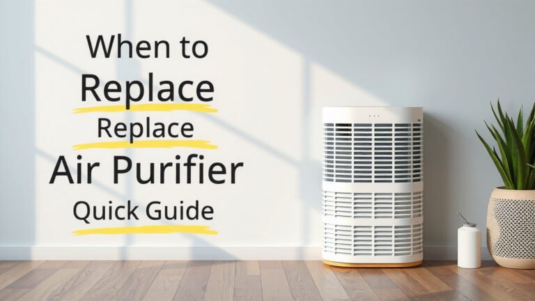 When to Replace Air Purifier Filters: A Quick Guide
