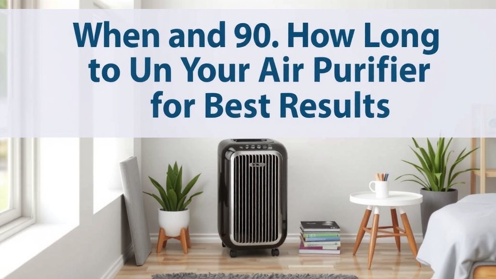 When and How Long to Run Your Air Purifier