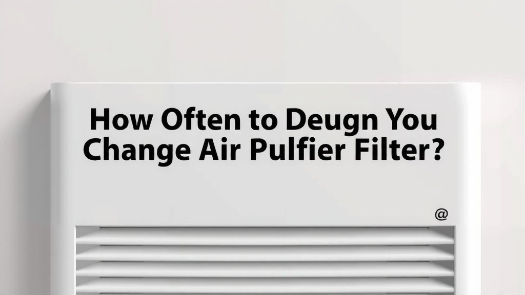 How Often to Change Air Purifier Filter: A Guide