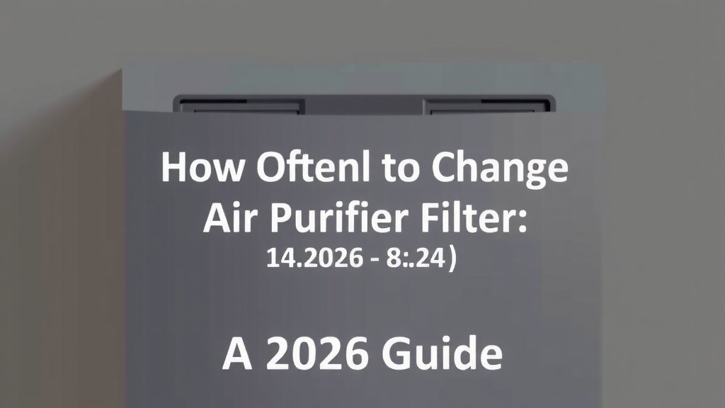 How Often to Change Air Purifier Filter: A 2026 Guide